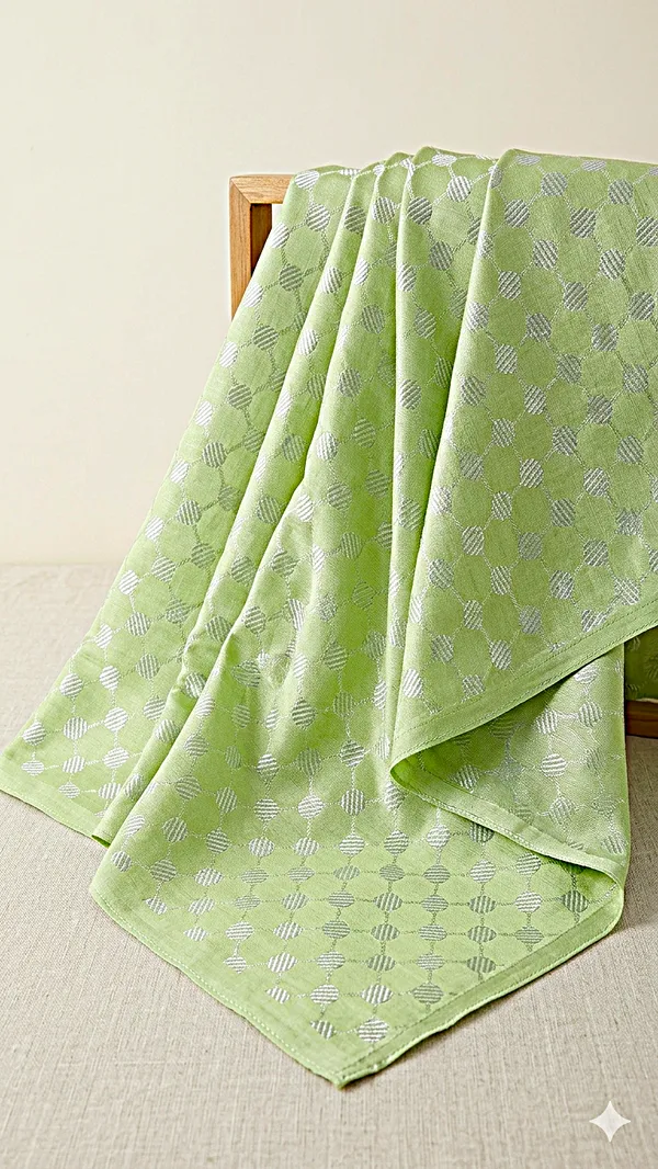 Premium_Banarasi_Silk_Fabric_2_Meter_(43_Inch_Width)_|_Light_Green_Zari_Woven_Design_|_Ideal_for_Salwar_Suit,_Blouse,_Kurti_&_Ethnic_Wear