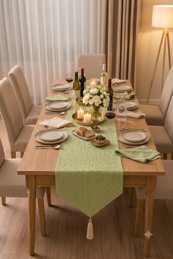 Premium_Banarasi_Silk_Light_Green_Zari_Woven_Design_Table_Runner_(73_x_13_Inch),_1_Pc.
