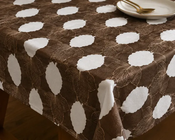 Premium_Brown_&_White_Leaf_Print_Table_Cover_4_x_7_Feet_(48_x_84_Inches)_|_Stylish_Dining_Table_Cover_for_4,_6_&_8_Seater_Dining_Tables_|_Elegant_Printed_Tablecloth_for_Home_Décor