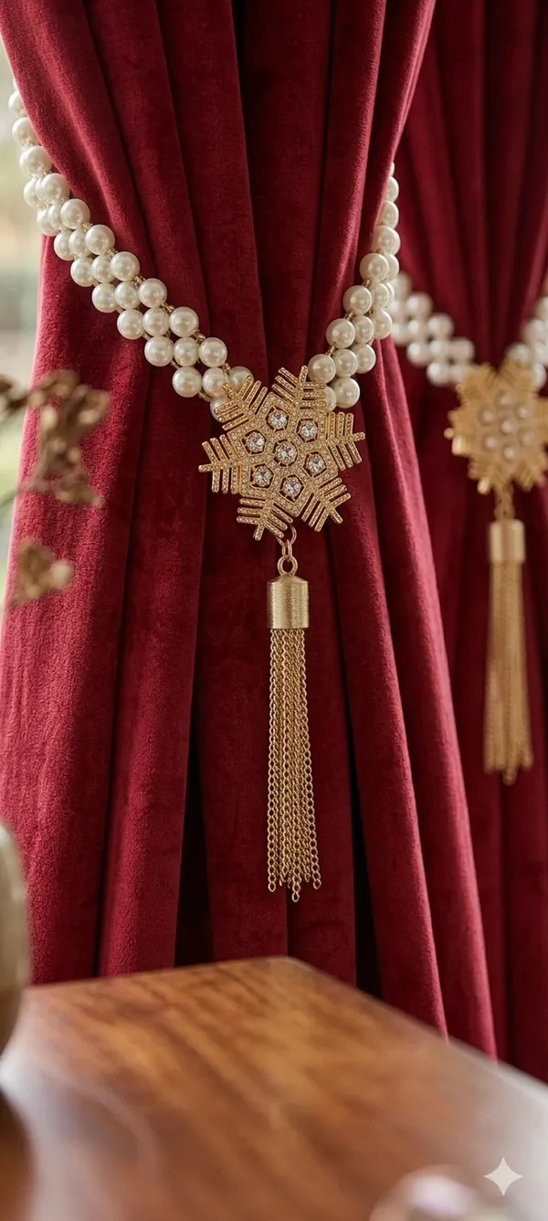 Premium_Burgundy_Pearl_Curtain_Tieback_with_Gold_Floral_Tassel_|_Elegant_Decorative_Curtain_Holdback_with_Back_Hook_|_Luxury_Tie_Back_for_Heavy_Drapes_&_Curtains_(Pack_of_2)