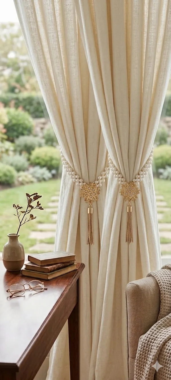 Premium_Burgundy_Pearl_Curtain_Tieback_with_Gold_Floral_Tassel_|_Elegant_Decorative_Curtain_Holdback_with_Back_Hook_|_Luxury_Tie_Back_for_Heavy_Drapes_&_Curtains_(Pack_of_2)