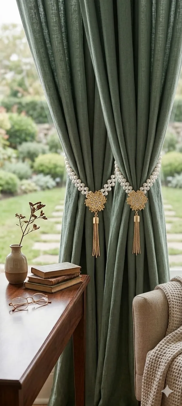 Premium_Burgundy_Pearl_Curtain_Tieback_with_Gold_Floral_Tassel_|_Elegant_Decorative_Curtain_Holdback_with_Back_Hook_|_Luxury_Tie_Back_for_Heavy_Drapes_&_Curtains_(Pack_of_2)
