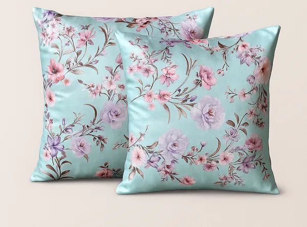 Pack_of_2_Premium_Digital_Printed_Cushion_Cover_(18_x_18_Inch)_|_Heavy_Knitted_Fabric_|_Pastel_Aqua_Blue_Floral_Design_Sofa_Cushion_Covers