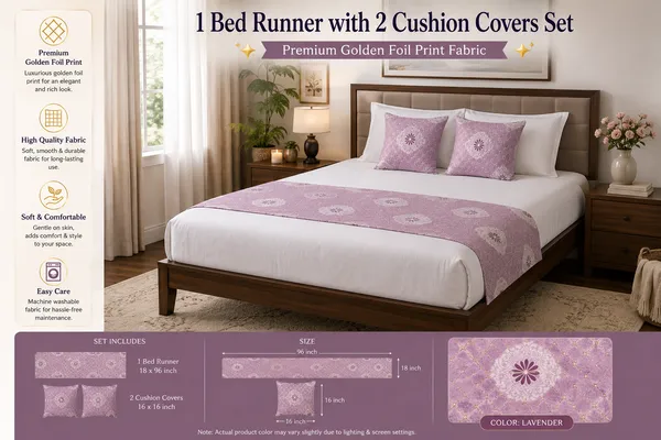Premium_Golden_Foil_Print_Bed_Runner_with_2_Cushion_Covers_|_3-Piece_Bed_Runner_Set_|_18_x_96_Inch_Bed_Runner_&_16_x_16_Inch_Cushion_Covers
