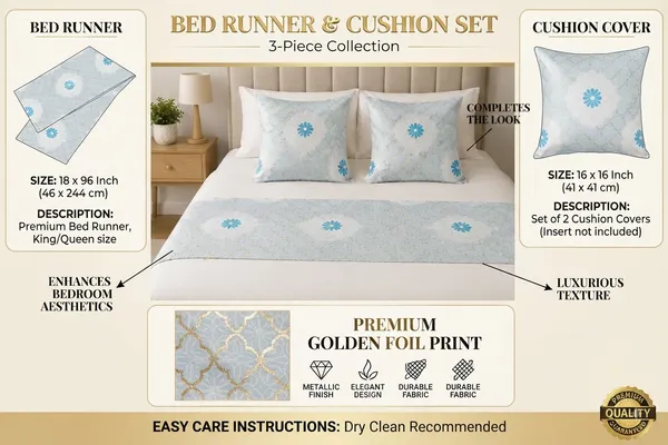 Premium_Golden_Foil_Print_Bed_Runner_with_2_Cushion_Covers_|_3-Piece_Bed_Runner_Set_|_18_x_96_Inch_Bed_Runner_&_16_x_16_Inch_Cushion_Covers