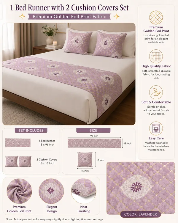 Premium_Golden_Foil_Print_Bed_Runner_with_2_Cushion_Covers_|_3-Piece_Bed_Runner_Set_|_18_x_96_Inch_Bed_Runner_&_16_x_16_Inch_Cushion_Covers