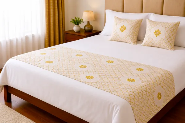 Premium_Golden_Foil_Print_Bed_Runner_with_2_Cushion_Covers_|_3-Piece_Bed_Runner_Set_|_18_x_96_Inch_Bed_Runner_&_16_x_16_Inch_Cushion_Covers