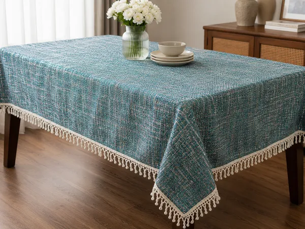 Premium_Heavy_Knitting_Digital_Print_Teal__Textured_Table_Cover_(46x60_Inch)_–_4_Seater_Dining,_Coffee_&_Center_Table_Cloth_with_Elegant_Cream_Border_Lace