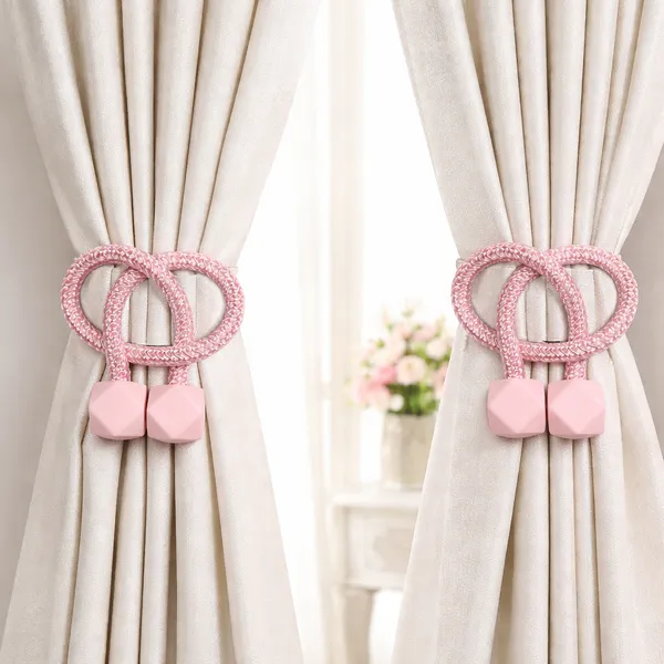 Premium_Magnetic_Curtain_Tieback_Rope_–_Pink_Designer_Holdback_with_Square_Ends_|_Elegant_Curtain_Holder_for_Drapes_&_Sheer_Curtains_|_Strong_Magnet,_Easy_Tie_Style_(Pack_of_2)