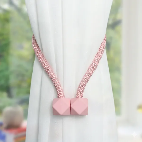 Premium_Magnetic_Curtain_Tieback_Rope_–_Pink_Designer_Holdback_with_Square_Ends_|_Elegant_Curtain_Holder_for_Drapes_&_Sheer_Curtains_|_Strong_Magnet,_Easy_Tie_Style_(Pack_of_2)