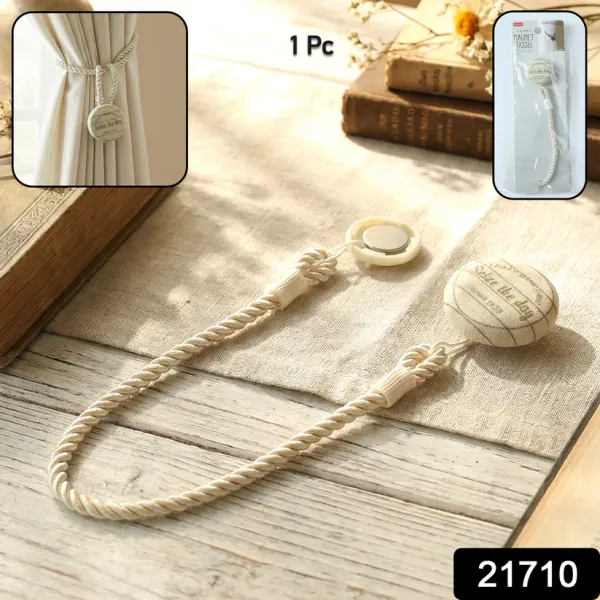 Premium_Magnetic_Curtain_Tieback_–_Twisted_Rope_with_Beige_Printed_Button_|_Strong_Holdback_Clip_for_Drapes_&_Curtains_|_Elegant_Home_Décor_Accessory_(Pack_of_2)-Multicolor