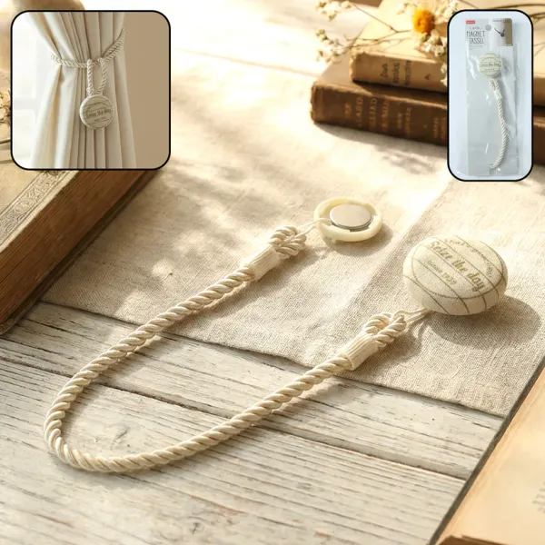 Premium_Magnetic_Curtain_Tieback_–_Twisted_Rope_with_Beige_Printed_Button_|_Strong_Holdback_Clip_for_Drapes_&_Curtains_|_Elegant_Home_Décor_Accessory_(Pack_of_2)-Multicolor