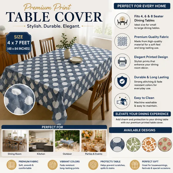 Premium_Printed_Table_Cover_4_x_7_Feet_(48_x_84_Inches)_|_Elegant_Dining_Tablecloth_for_4,_6_&_8_Seater_Tables_|_Stylish_Floral_Print_Table_Cover_for_Home_Décor