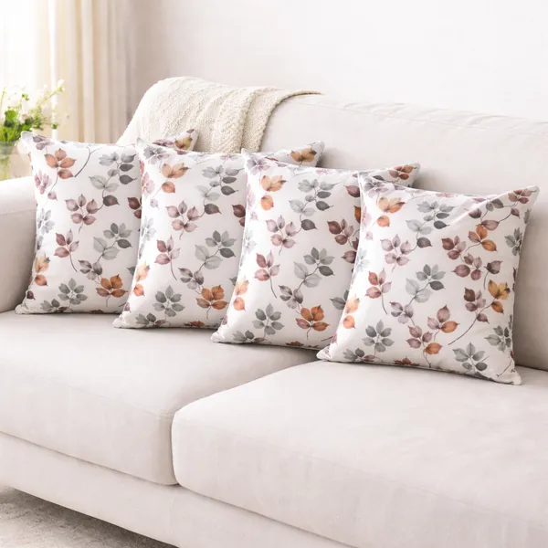 Premium_Velvet_Cushion_Cover_Set_of_2_–_Reversible_Leaf_Print_Design,_Soft_White_Base_with_Brown_&_Grey_Floral_Pattern,_Hidden_Zip_Closure,_Luxury_Sofa_&_Bed_Decor