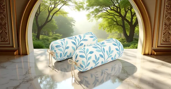 Pack_of_2_Heavy_Knitting_Bolster_Cover_|_80_x_40_cm_|_Blue_Leaf_Print_Masand_Pillow_Covers_|_Premium_Bolster_Cushion_Covers_for_Diwan,_Sofa_&_Bed