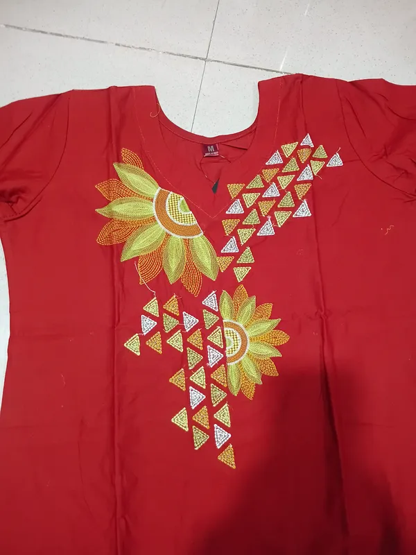 Rust_Cotton_Printed_Kurti_with_Palazzo_Pants_Set_for_Women_|_Floral_Geometric_Design_|_2-Piece_Ethnic_Wear