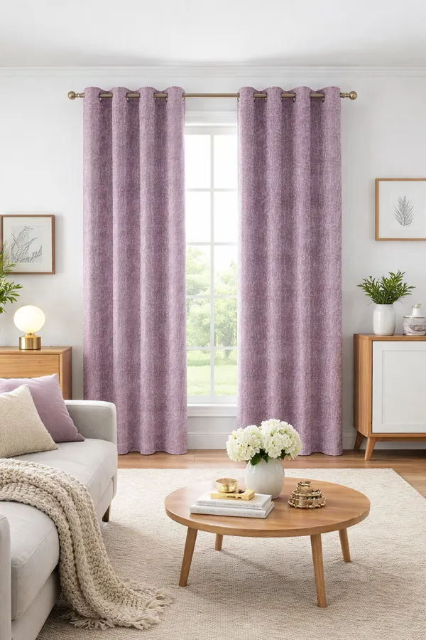 Heavy_Knitting_Digital_Print_Door_Curtain_Set_(2_Pieces)_|_Blush_Pink_Textured_Design_|_4_x_7_Feet