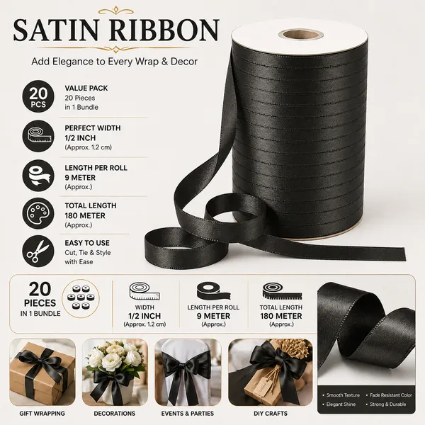 Satin_Ribbon_Roll_1/2_Inch_Width_|_Pack_of_20_Rolls_x_9_Meter_|_180_Meter_Total_|_Decorative_Ribbon_for_Gift_Wrapping,_Craft,_DIY,_Decoration_&_Packaging