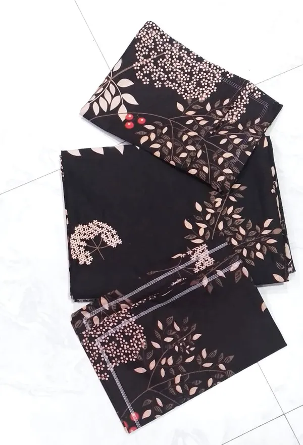 Soft_Cotton_Feel_Dark_Brown_Floral_Print_1_Bedsheet_70x100_Inch_with_2_Pillow_Covers_|_Stylish_Single_Bed_&_Dewan_Bedsheet