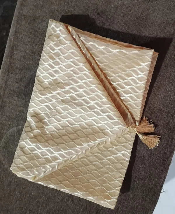 Premium_Golden_Net_Table_Runner_with_Back_Lining_&_Tassels_|_13_x_73_Inch_|_Elegant_Wave-Like_Pattern_|_Decorative_Runner_for_Center,_Coffee_&_Dining_Table_|_1_Piece