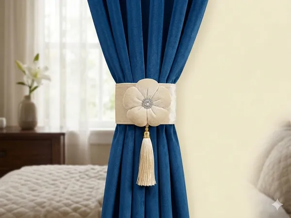 Premium_Blue_Floral_Curtain_Tieback_with_Tassel_|_Decorative_Fabric_Flower_Curtain_Holdback_with_tying_Backside_|_Elegant_Tie_Back_for_Sheer_&_Drapes_(Pack_of_2)