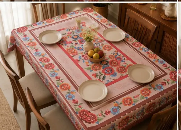 Flower_Printed_Fabric_Table_Cover_36x54_Inch_|_Luxurious_Transparent_Tablecloth_for_Center_Table,_Coffee_Table_|_Elegant_Floral_Design_Home_Décor