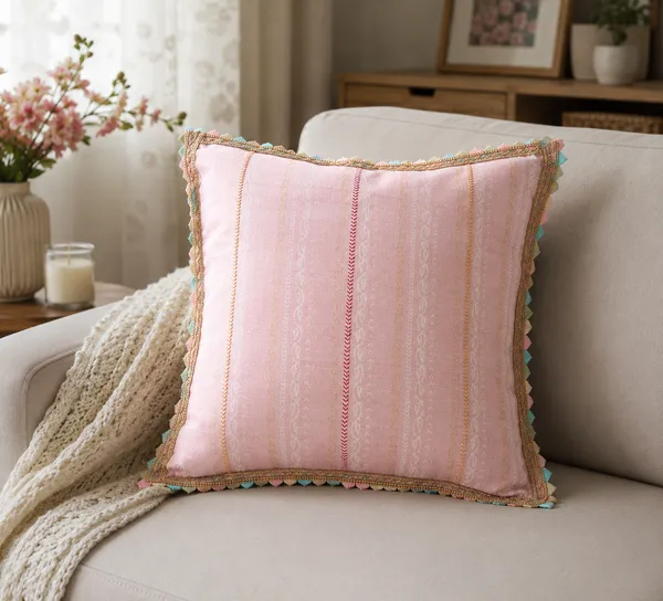 Handmade_Soft_Premium_Cotton_Fabric_Light_Peach_Cream_Cushion_Cover_with_Multicolor_Border_Lace_|_16_x_16_Inch_|_Hidden_Zipper_|_Decorative_Sofa_&_Bed_Pillow_Cover_|_Set_of_2_|_Vintage_House