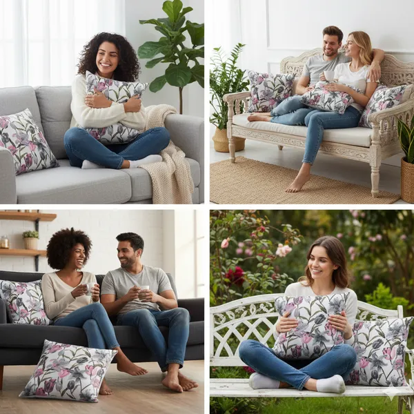 Multicolor_Floral_Cotton_Cushion_Covers_Tulips_&_Lilies_Design,_Reversible_Decorative_Pillow_Covers_With_Hidden_Zip_For_Sofa,_Couch,_Bedroom