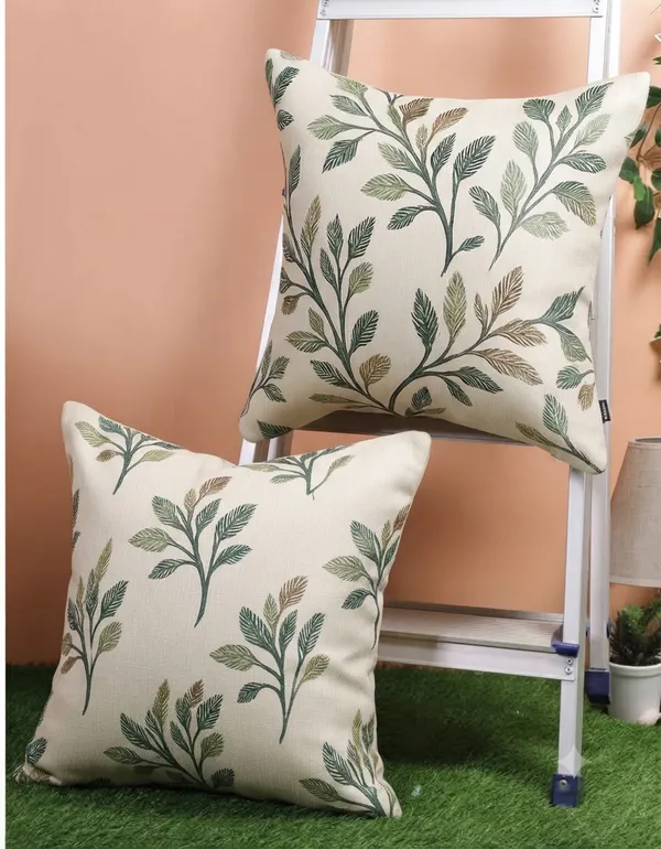 Green_Fashionable_Decorative_Heavy_Printed_Knitting_Floral_3D_Design_With_A_Satin_Back,_Cushion_Covers,_Zip_Closer