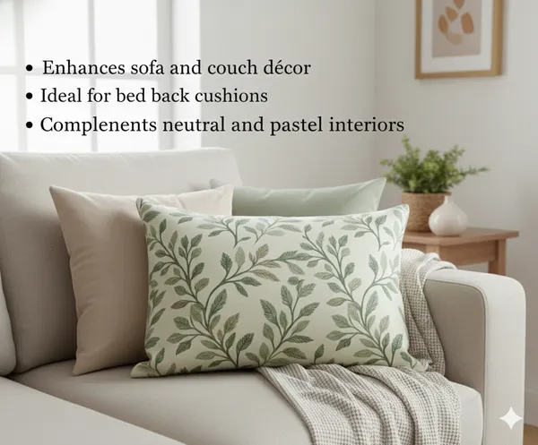 Pack_of_2_Heavy_Knitting_Pillow_Cover_|_12_x_20_Inch_|_Green_Leaf_Vine_Floral_Print_|_Premium_Cotton_Pillow_Covers_for_Bed,_Sofa_&_Diwan