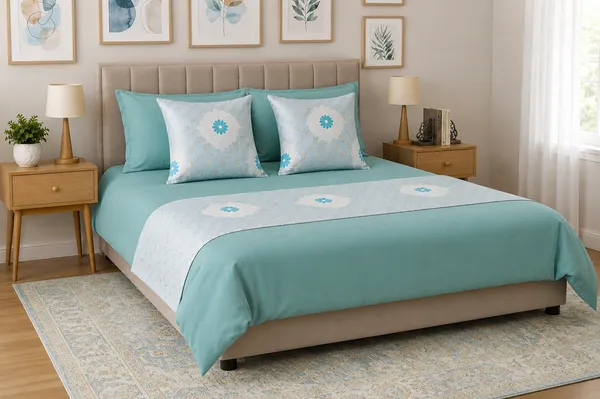 Premium_Golden_Foil_Print_Bed_Runner_with_2_Cushion_Covers_|_3-Piece_Bed_Runner_Set_|_18_x_96_Inch_Bed_Runner_&_16_x_16_Inch_Cushion_Covers