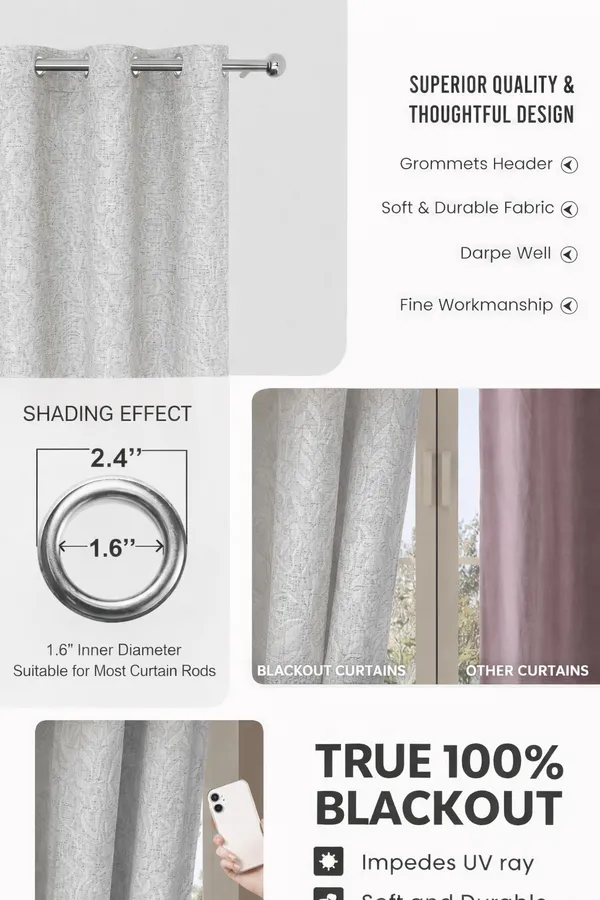 Blackout_Door_Curtain_7_Feet_Long_|_100%_Room_Darkening_Embossed_Texture_Curtain_|_Premium_Cream_|_84_x_54_Inch_|_Eyelet_Curtain_for_Living_Room_&_Bedroom_(Set_of_1)