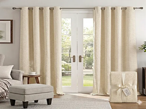 Blackout_Door_Curtain_7_Feet_Long_|_100%_Room_Darkening_Embossed_Texture_Curtain_|_Premium_Cream_|_84_x_54_Inch_|_Eyelet_Curtain_for_Living_Room_&_Bedroom_(Set_of_1)