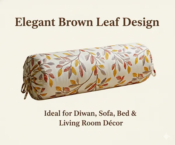 Pack_of_2_Heavy_Knitting_Bolster_Cover_|_80_x_40_cm_|_Brown_Leaf_Print_Masand_Pillow_Covers_|_Premium_Bolster_Cushion_Covers_for_Diwan,_Sofa_&_Bed