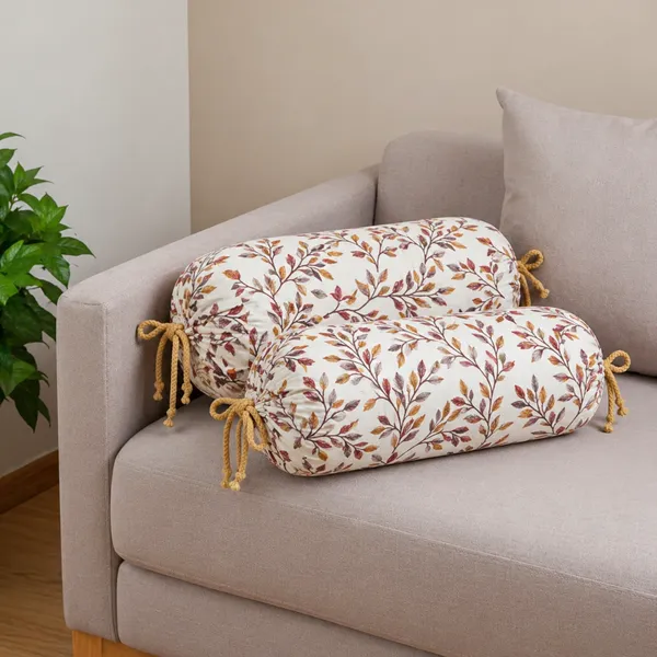 Pack_of_2_Heavy_Knitting_Bolster_Cover_|_80_x_40_cm_|_Brown_Leaf_Print_Masand_Pillow_Covers_|_Premium_Bolster_Cushion_Covers_for_Diwan,_Sofa_&_Bed