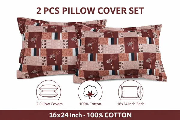 Pack_of_2_Cotton_Pillow_Cover_|_16_x_24_Inch_|_Geometric_Floral_Block_Print_in_Rust_Brown_&_Beige_|_Soft_Printed_Pillow_Covers_for_Bed,_Sofa_&_Diwan
