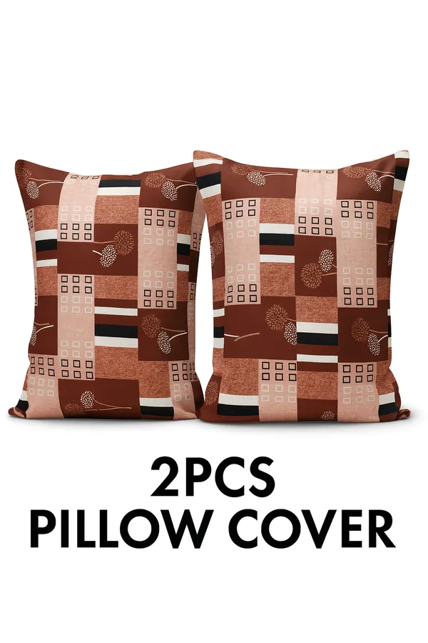 Pack_of_2_Cotton_Pillow_Cover_|_16_x_24_Inch_|_Geometric_Floral_Block_Print_in_Rust_Brown_&_Beige_|_Soft_Printed_Pillow_Covers_for_Bed,_Sofa_&_Diwan