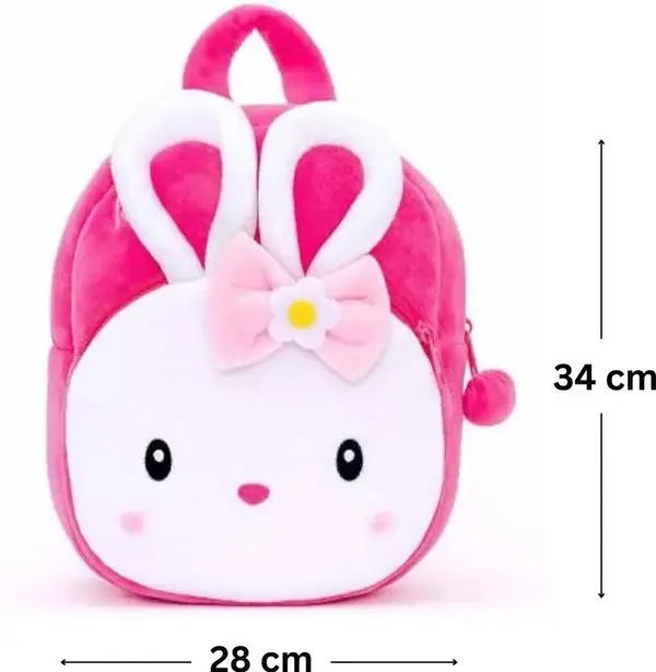 Pink_Premium_Quality_Fabric_Backpack_For_Boys_&_Girls