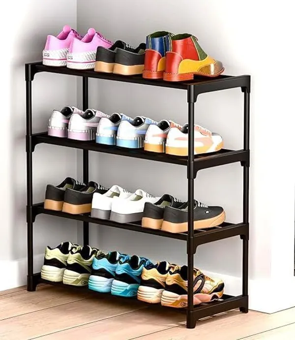 Black_Premium_Quality_Plastic_Shoe_Stand_For_Home_&_Office