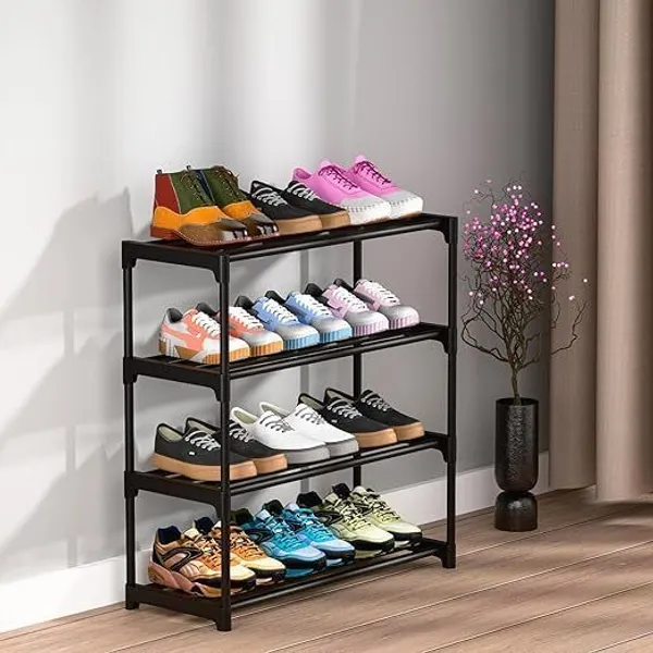Black_Premium_Quality_Plastic_Shoe_Stand_For_Home_&_Office