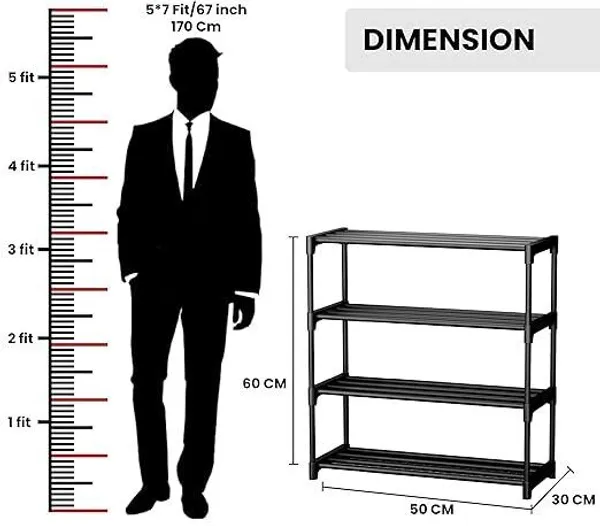 Black_Premium_Quality_Plastic_Shoe_Stand_For_Home_&_Office