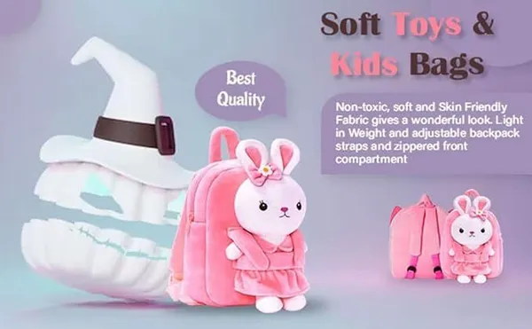 Pink_Premium_Quality_Fabric_Backpack_For_Boys_&_Girls
