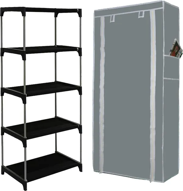 Grey_Premium_Quality_Plastic_Shoe_Stand_For_Home_&_Office