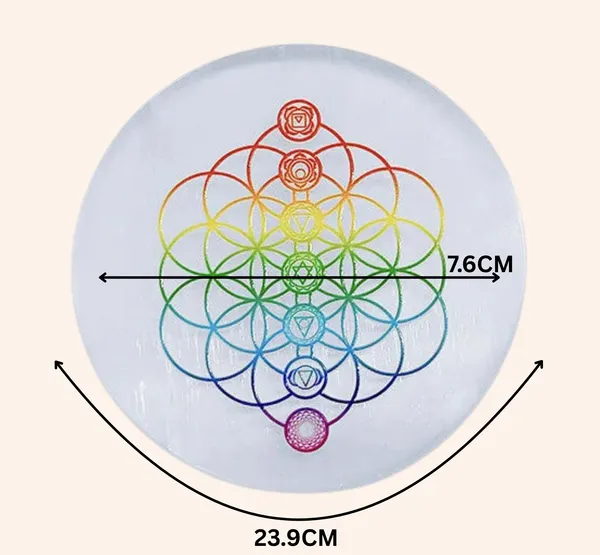 White_7_Chakra_Flower_selenite_Plates