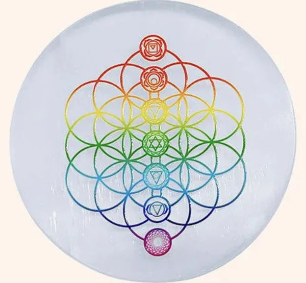 White_7_Chakra_Flower_selenite_Plates