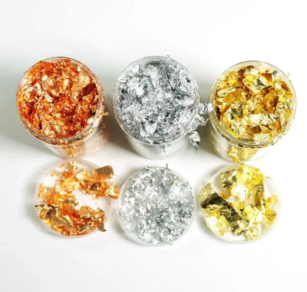 Gold_&_Silver_&_Copper_Leaf_Flakes_With_Tweezers_For_Cakes_Decorations,_Arts_N_Craft_3_Bottle_(Gold,_Silver,_Rose_Gold)_8Gm_Each_Bottle