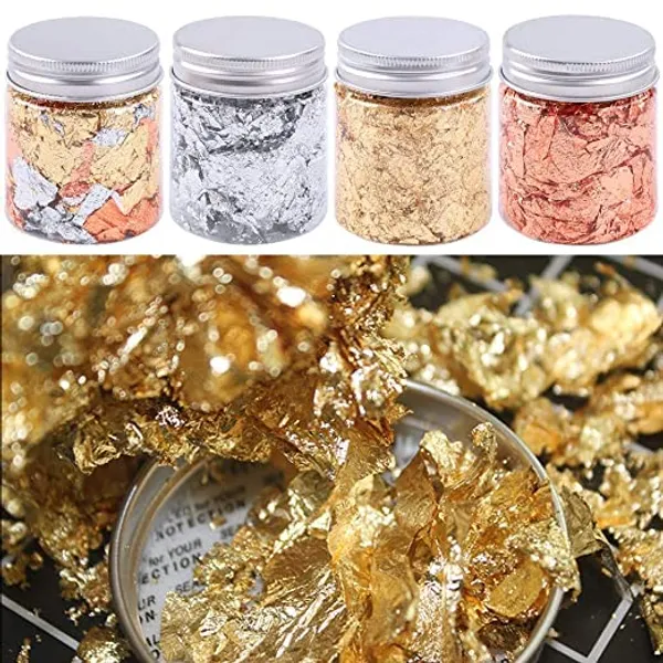 Gold_&_Silver_&_Copper_Leaf_Flakes-_Metallic_Flakes_For_Nail_Deco,_Resin_Art_And_Craft_Offer_(3_+_1_Free)_Total_4_Jars
