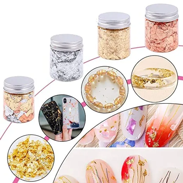 Gold_&_Silver_&_Copper_Leaf_Flakes-_Metallic_Flakes_For_Nail_Deco,_Resin_Art_And_Craft_Offer_(3_+_1_Free)_Total_4_Jars