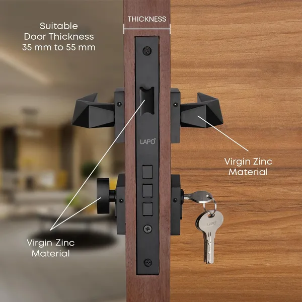 Black_Zinc_Mortise_Door_Lock_For_Home_Security