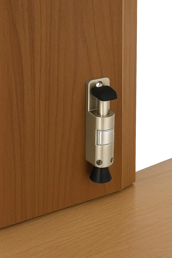 Silver__Premium_5-Inch_Rubber_Aluminium_Push_Door_Stopper_with_Screw_|_Heavy_Duty_Wooden_Door_Stopper_for_Home,_Office,_Hotel_|_|_Strong_Grip_Door_Holder_for_All_Surfaces_(Pack_of_1)